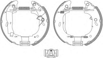 HELLA PAGID 8db355004141 -  Комплект тормозных колодок